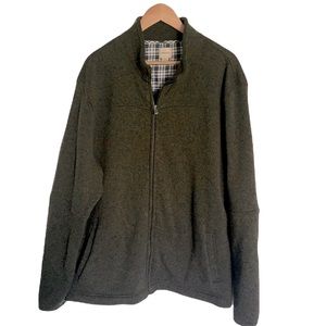 GH Bass & Co Zip Up Hunter Green Jacket - size XXL